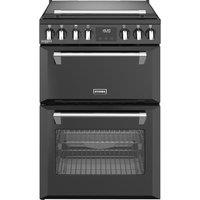 STOVES Richmond Deluxe 60Ei Electric Induction Mini Range Cooker - Black & Chrome, Silver/Grey,Black