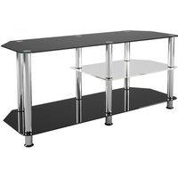 AVF Classic SDC1140-5 1140 mm TV Stand - Black & Chrome, Silver/Grey,Black