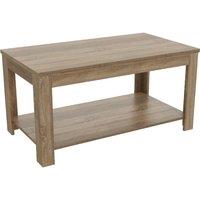 AVF Calibre CAT90GO Coffee Table - Rustic Sawn Oak & Brown