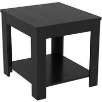 AVF Calibre CAT50BO Side Table - Wood Veneer & Black Oak