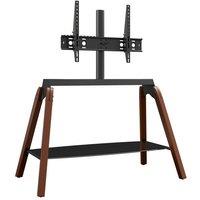 AVF Hoxton Quad FSL1120HOQDWB 1120 mm TV Stand with Bracket - Dark Wood & Black, Black,Brown