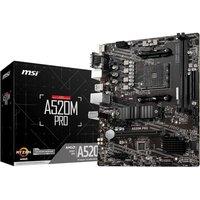 MSI PRIME A520M Pro AM4 Motherboard, Black