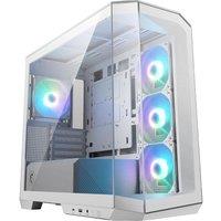 Msi MAG PANO M100R PZ MicroATX Mid-Tower PC Case - White, White