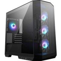 Msi MAG PANO M100R PZ MicroATX Mid-Tower PC Case - Black, Black