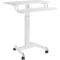 PROPERAV 781BP Two-Tier Mobile Workstation - White
