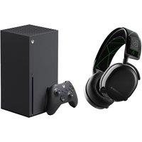 Microsoft Xbox Series X (1 TB) & Arctis 7X+ Wireless 7.1 Gaming Headset Bundle, Black