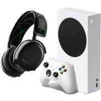 Microsoft Xbox Series S (512 GB) & Arctis 7X+ Wireless 7.1 Gaming Headset Bundle, White