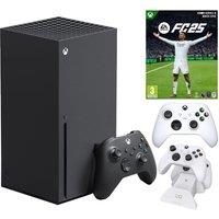 Microsoft Xbox Series X (1 TB), VS2871 Twin Docking Station, EA Sports FC 25 & Wireless Controller Bundle, Black