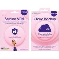 Mcafee Cloud Backup (4 TB, 3 years) & Secure VPN (1 year subscription, Download) Bundle