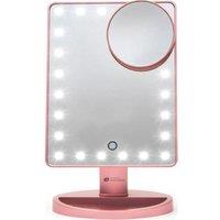 RIO 24 LED Make-up Mirror with 10x Magnifying Spot Mirror - Rose Gold, Pink