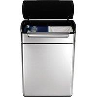 SIMPLEHUMAN CW2018 48-litre Rectangular Bin - Stainless Steel, Stainless Steel