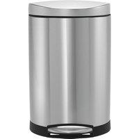 SIMPLEHUMAN CW1833 10-Litre Circular Rubbish Bin - Matte Stainless Steel, Stainless Steel