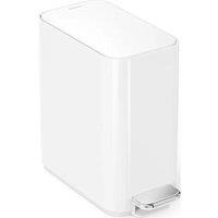 SIMPLEHUMAN CW2102 5-litre Slim Rectangular Pedal Bin - White