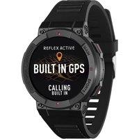 REFLEX ACTIVE Series 43 Smart Watch - Black, Silicone Strap, Black