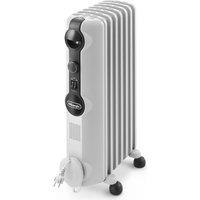 Delonghi Radia S TRRS0715 Portable Oil-Filled Radiator - White, White