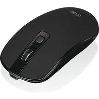 LOGIK LRCMWL25 Wireless Optical Mouse, Black