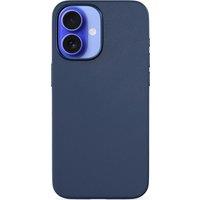 EPICO Mag Magnetic iPhone 16 Genuine Leather Case - Blue, Blue