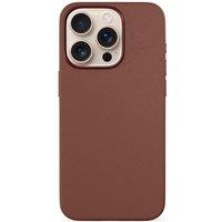 EPICO Mag Magnetic iPhone 16 Pro Genuine Leather Case - Brown, Brown