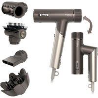 SHARK SpeedStyle Pro Flex HD542UK 4-in-1 Hair Dryer - Mocha Silver, Silver/Grey