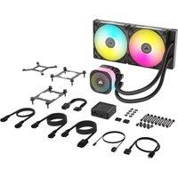 CORSAIR iCUE LINK TITAN 280 RX RGB Liquid 280 mm CPU Cooler - RGB LED, Black, White