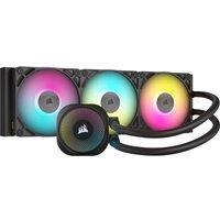 CORSAIR iCUE LINK TITAN 360 RX RGB Liquid 360 mm CPU Cooler - RGB LED, Black, Black