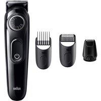 BRAUN Series 3 BRABT3420 Beard Trimmer - Black & Silver, Silver/Grey