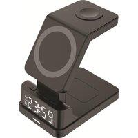 GROOV-E Asteria GVWC09BK 4-in-1 Wireless Charging Station, Black