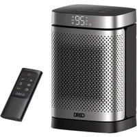 DREO Atom 416 Smart Fan Heater - Silver & Black, Black,Silver/Grey