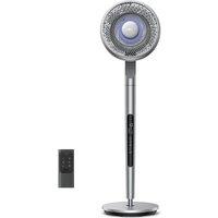 DREO PolyFan 815S Smart Pedestal Fan - Silver, Silver/Grey