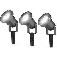 4LITE 4L2/2000x3 LED Garden Spike Light - GU10, Pack of 3