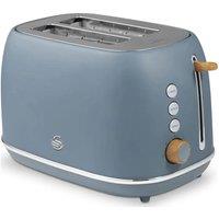 SWAN Nordic Fjord Collection ST19030 2-Slice Toaster - Grey, Silver/Grey