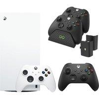 Microsoft Xbox Series X Digital Edition (1 TB), Wireless Controller & Twin Docking Station (Black) Bundle, Black