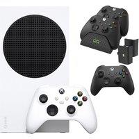 Microsoft Xbox Series S (1 TB SSD), X And Twin Docking Station & Wireless Controller Bundle - Black, White