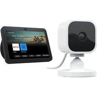 Blink Echo Show 8 (3rd Gen) Smart Display with Alexa (Charcoal Black) & Mini Full HD 1080p WiFi Plug-In Security Camera Bundle