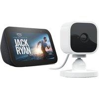 Blink Echo Show 5 (3rd Gen) Smart Display with Alexa (Charcoal) & Mini Full HD 1080p WiFi Plug-In Security Camera Bundle