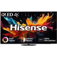 55 HISENSE 55A85NTUK Smart 4K Ultra HD HDR OLED TV with Amazon Alexa, Black