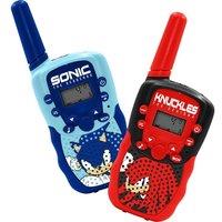 OTL SH1212 Sonic the Hedgehog Walkie Talkie Set - Blue & Red, Red,Blue