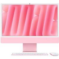 APPLE iMac 4.5K 24" (2024) - M4, 256 GB SSD, Pink, Pink