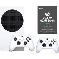 Microsoft Xbox Series S (1 TB SSD), Wireless Controller (White) & Game Pass Ultimate (1 Month Membership) Bundle, White