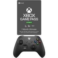 Xbox Wireless Controller (Carbon Black) & Xbox Game Pass Ultimate Bundle