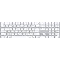 APPLE Magic Wireless Keyboard with Touch ID & Numeric Keypad - White, White