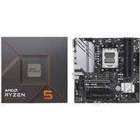 Amd Ryzen 5 7600X Processor & PRIME B650M-A WIFI II AM5 Motherboard Bundle