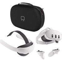 Meta Quest 3 Mixed Reality Headset, Strap & Carrying Case Bundle - 512 GB