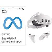 Meta Quest 3 Mixed Reality Headset & £25 Quest Gift Card Bundle - 512 GB