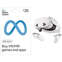 Meta Quest 3S Mixed Reality Headset & £25 Meta Quest Gift Card Bundle - 128 GB