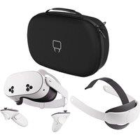 Meta Quest 3S Mixed Reality Headset, Strap & Case Bundle - 256 GB