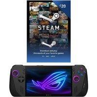 Asus ROG Ally X Handheld Gaming Console & £20 Steam Wallet Card Bundle - AMD Ryzen Z1 Extreme, 1 TB SSD