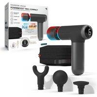 SHARPER IMAGE Powerboost Pro Plus Compact Hot and Cold Massager - Black