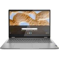 LENOVO IdeaPad Flex 3 15.6 2 in 1 Refurbished Chromebook - IntelPentium Silver, 128 GB SSD, Arctic Grey (Very Good Condition), Silver/Grey