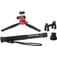 PRAKTICA CDTR15SET 4-in-1 Tripod & Monopod Kit - Black & Red, Black
